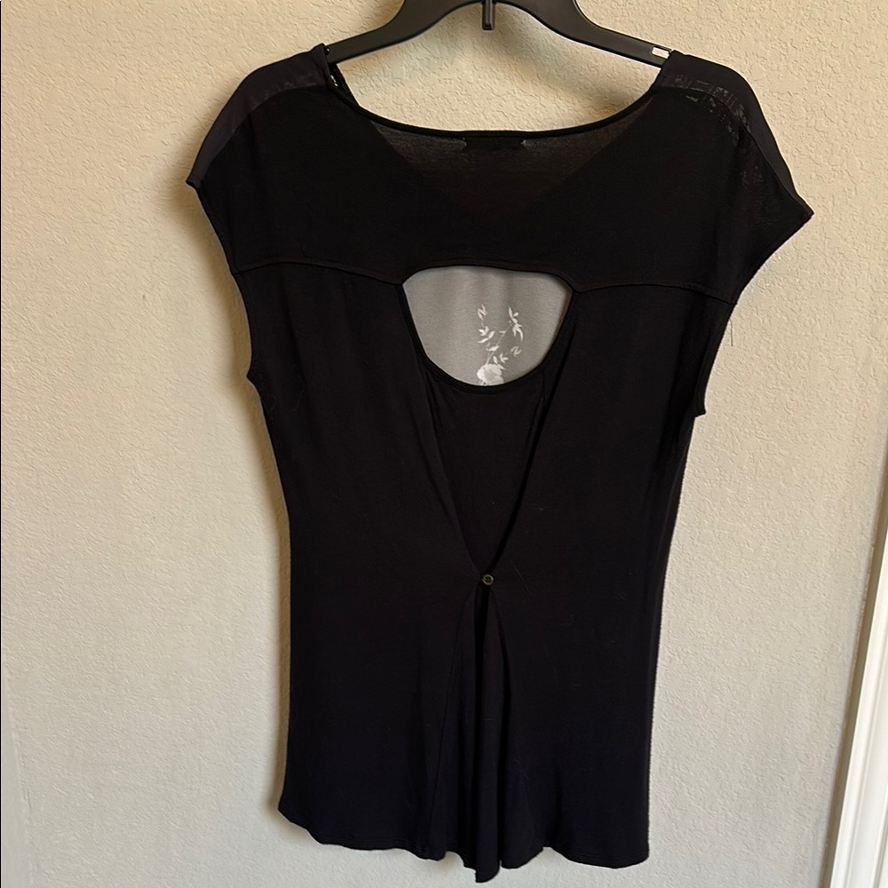 Maurices Black Floral Blouse